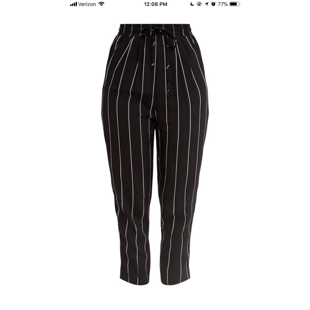Diya Pinstripe Casual Trousers